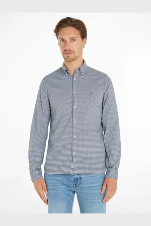 Tommy Hilfiger Geruit overhemd FLEX TEXTURED GINGHAM SF SHIRT