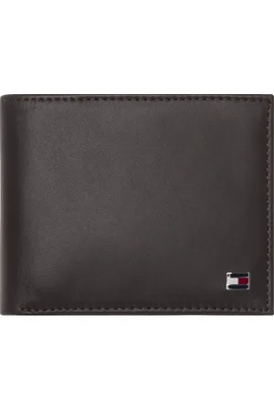 Tommy Hilfiger Portemonnee ETON MINI CC WALLET van leer, in klein formaat
