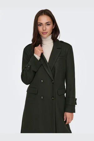 ONLY Lange jas ONLNANCY LIFE MILI LONG COAT CC OTW