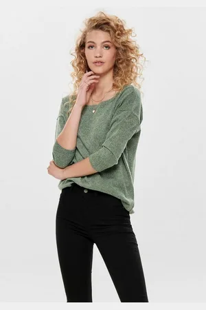 ONLY Shirt met 3/4-mouwen ONLALBA 3/4 TOP JRS NOOS