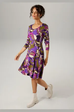 Aniston Jerseyjurk met extravagante, grafische print
