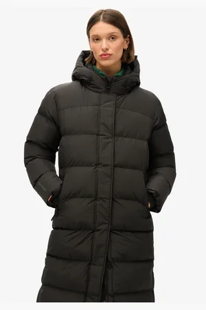 Superdry Gewatteerde jas HOODED LONGLINE SPORTS PUFFER