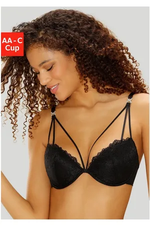 Lascana Push-up-bh van kant in leuke linten-look, sexy dessous