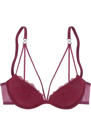 Lascana Push-up-bh van kant in leuke linten-look, sexy dessous