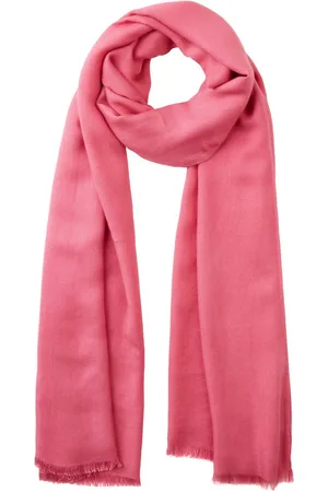 Laura Scott Sjaal Sjaal-doek met fijne franjes - nieuwe kleur champagne