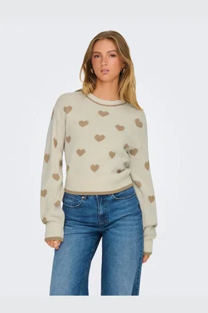 JDY Trui met ronde hals ROMANCE L/S JACQ. PULLOVER KNT NOOS