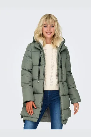 ONLY Gewatteerde jas ONLNEWNORA LONG PUFFER COAT LIFE CC OTW