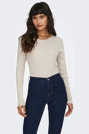 ONLY Shirt met lange mouwen ONLCARLOTTA L/S TOP NOOS JRS