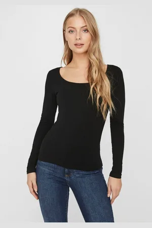 VERO MODA Shirt met lange mouwen VMMAXI gemaakt van biologisch katoen