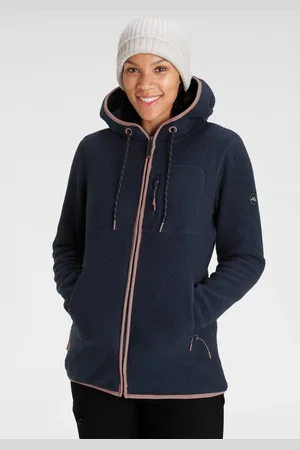 Polarino Fleecejack voor koude dagen, van fleece, modieuze stijl