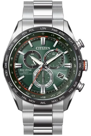 Citizen Radiografische chronograaf CB5945-85L Polshorloge, herenhorloge, solar, titanium, datum, stopwatchfunctie
