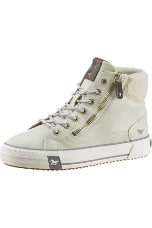 Mustang Hoge veterschoenen met ritssluiting aan de buitenkant