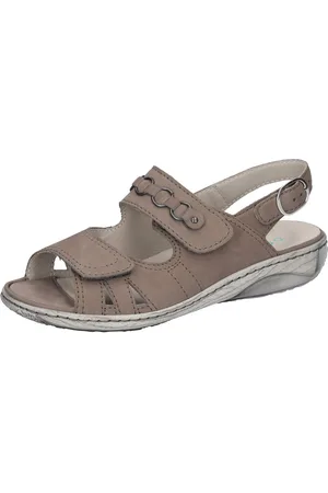 Waldläufer Sandalen Garda zomerschoen, sandaal, sleehak, met drukknoop, g-breedte