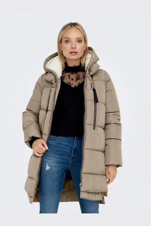 ONLY Gewatteerde jas ONLNEWNORA LONG PUFFER COAT LIFE CC OTW