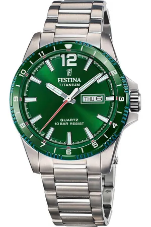 Festina Kwartshorloge Calendario Titanium Horloge, herenhorloge, analoog, dag, weekdag