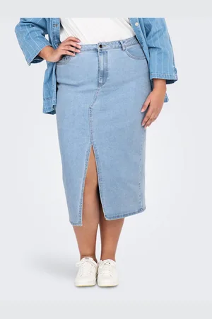 ONLY Jeans rok CARSIRI FRONT SLIT SKIRT DNM GUA NOOS