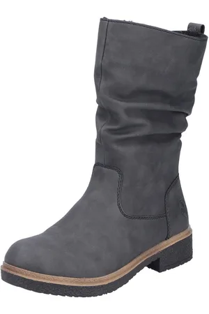 Rieker Winterlaarzen , klassieke laarzen, blokhak, slouchy schacht, met warme voering