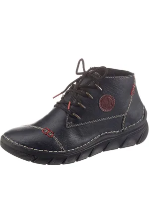 Rieker Hoge veterschoenen met luxueuze contrastnaden