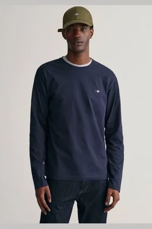 GANT Shirt met lange mouwen REG SHIELD LS T-SHIRT met logoborduursel op borsthoogte