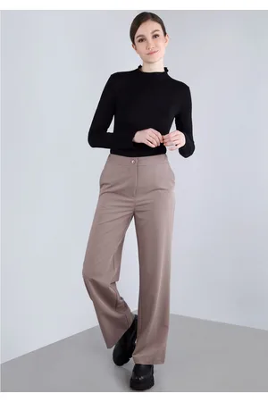 Imperial Stoffen broek , casual wijde broek met elastische tailleband aan de achterkant