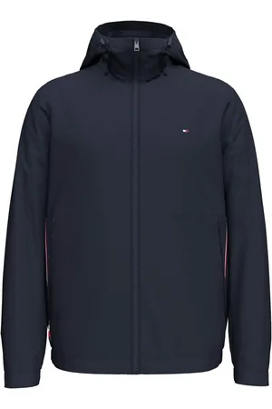 Tommy Hilfiger Outdoorjack RWB HOODED JACKET met verstelbare capuchon