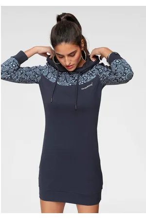 KangaROOS Sweatjurk Mini-lengte, sportieve stijl, van katoen, lange mouwen