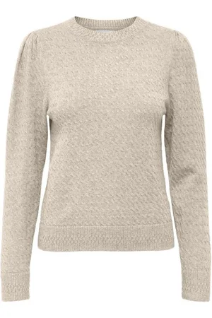 ONLY Trui met ronde hals ONLKATIA LS PUFF O-NECK CC KNT