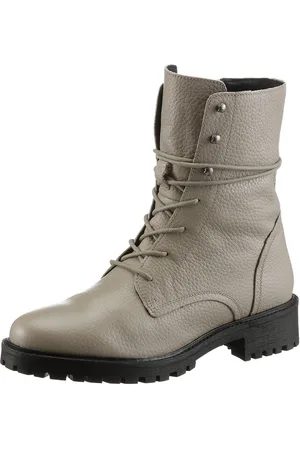 Geox Veterlaarsjes D HOARA blokhak, veterschoenen met binnenrits