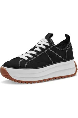 Tamaris Plateausneakers MILENA vrijetijdsschoen, lage schoen, veterschoen met touch-it-uitrusting