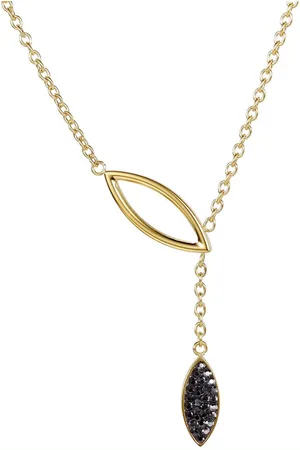 Firetti Ketting in Y-model Sieraad cadeau roestvrij staal halsketting ovaal drop