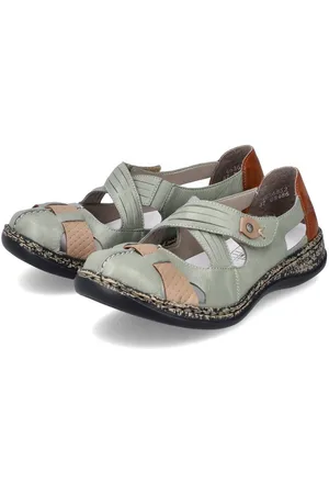 Rieker Klittenbandschoenen Gespschoen, slipper, zomerschoen met cut-outs