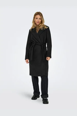ONLY Lange jas ONLALVILDA LIFE WRAP COAT OTW