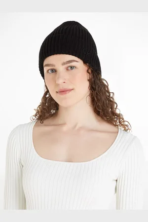 Calvin Klein Beanie CK EMBROIDERY COTTON RIB BEANIE