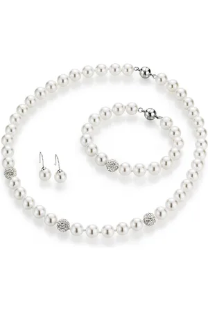 Firetti Sieradenset Multipack sieraad cadeau parelketting parelarmband pareloorhaken (set, 4-delig)