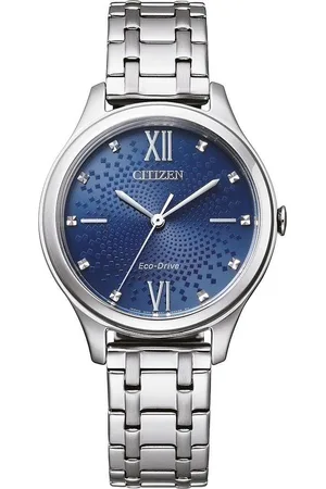 Citizen Solarhorloge EM0500-73L Horloge, dameshorloge, analoog, stalen armband