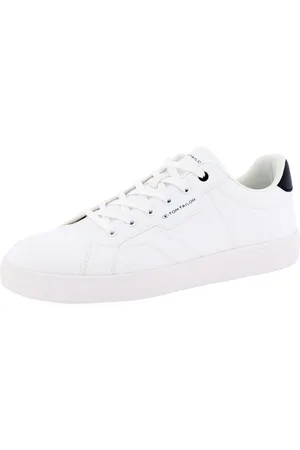 TOM TAILOR Sneakers contrastaccent aan de hiel, vrijetijdsschoen, lage schoen, veterschoen
