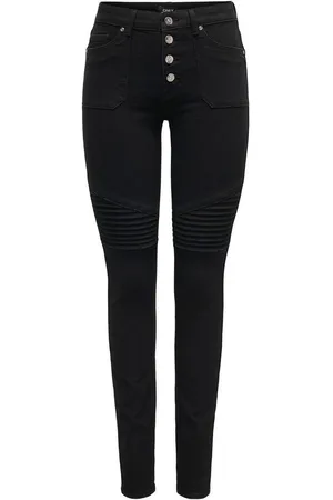 ONLY Skinny fit jeans ONLHUSH MID WAIST SK POC BIKER PIM DNM