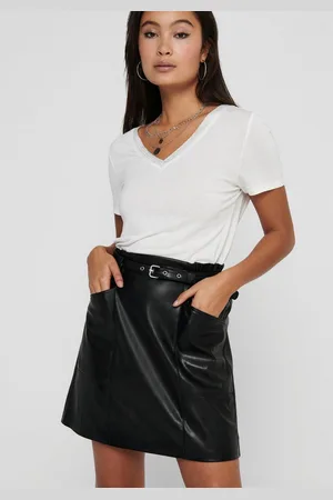 ONLY Imitatieleren rok ONLHEIDI FAUX LEATHER SKIRT OTW NOOS