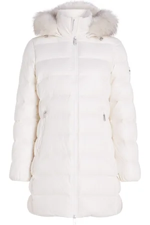 Tommy Hilfiger Lange jas met gestempeld logo