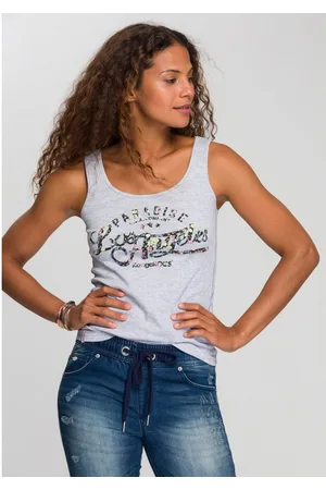 KangaROOS Tanktop met bloemige puff-print