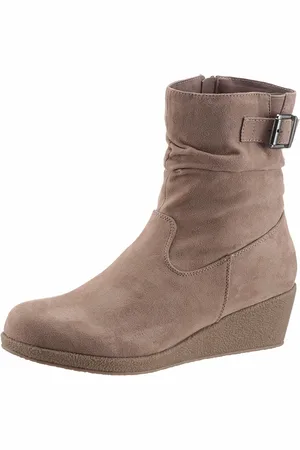 City Walk Laarsjes met plooien aan de slouchy schacht