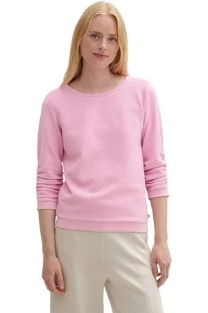 TOM TAILOR Sweatshirt met heel bijzonder oppervlak van het materiaal