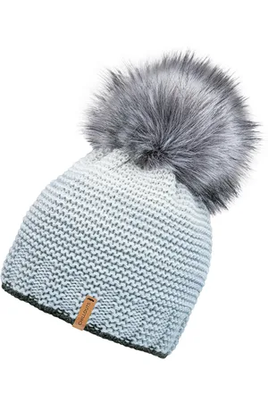 Chillouts Muts met pompon Klara Hat met afneembare kunstbont pompon