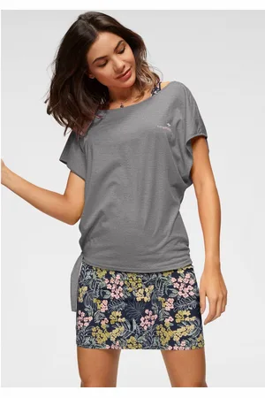 KangaROOS Zomerjurk Set shirt jurk met bloemen (set, 2-delig, Met T-shirt)