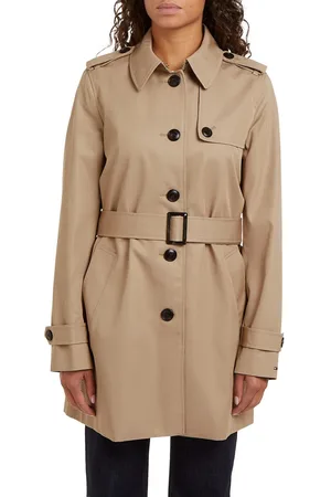 Tommy Hilfiger Lang jack HERITAGE SINGLE BREASTED TRENCH met de kenmerkende trenchdetails & tommy-strepen als riemlus