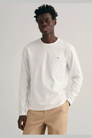 GANT Shirt met lange mouwen REG SHIELD LS T-SHIRT met logoborduursel op borsthoogte
