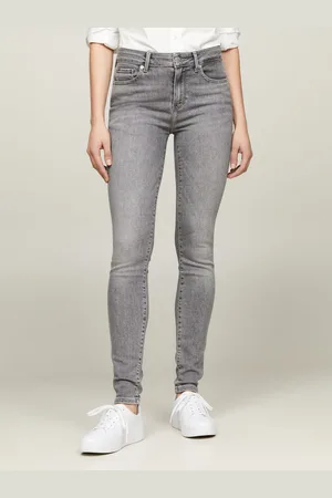 Tommy Hilfiger Skinny fit jeans TH FLEX COMO SKINNY RW GYA met logo-badge (TH FLEX COMO SKINNY RW)