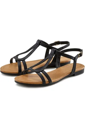 vivance collection Sandalen Zomerschoen Sandalette, zomerschoen met verfijnde bandjes VEGAN