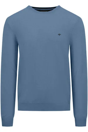Fynch-Hatton Gebreide trui met geborduurd logo
