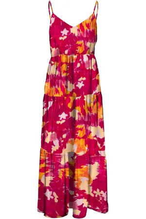 ONLY Maxi-jurk ONLALMA LIFE VIS STRAP LONG DRESS AOP